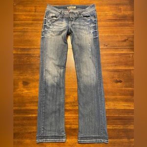 BKE Denim SABRINA Distressed Bootcut Jeans Women's Size 29x31 1/2